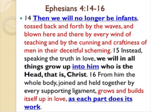 Ephesians 4.14-16