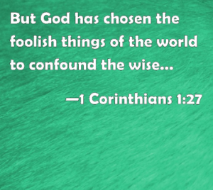 Foolish Things of the World to Confound the Wise – Pastor Wayne Lebak